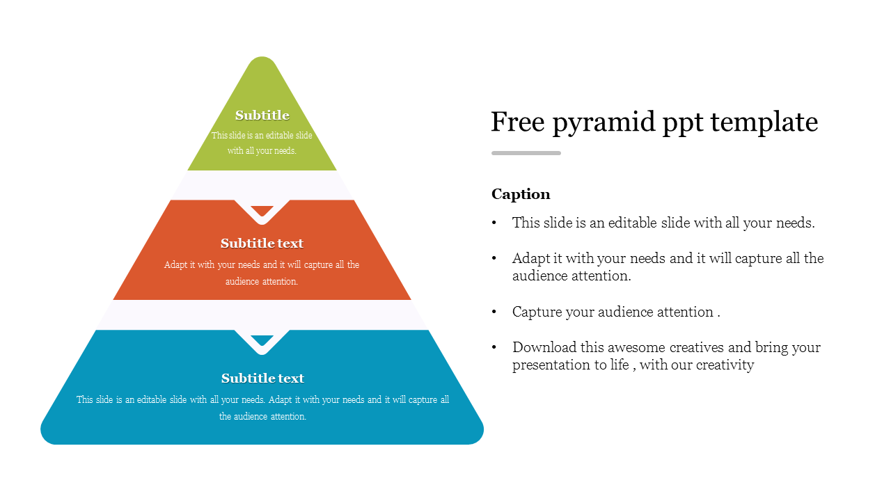 Download Free Pyramid PPT Template Presentation